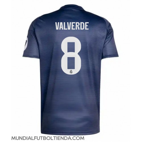 Camiseta Real Madrid Federico Valverde #8 Segunda Equipación Replica 2025-26 mangas cortas